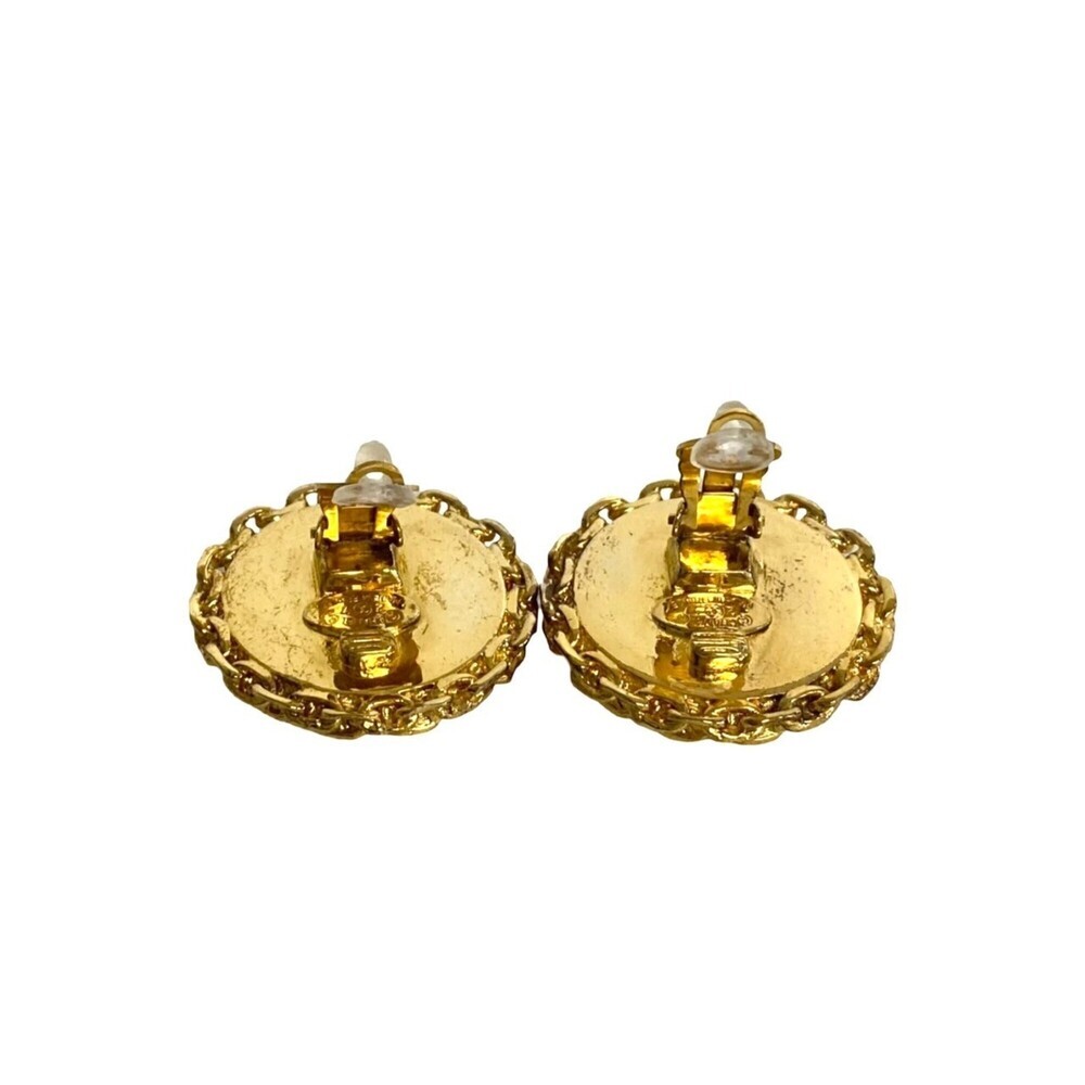 CHANEL Gold Logo Earrings - Picture 5 of 5